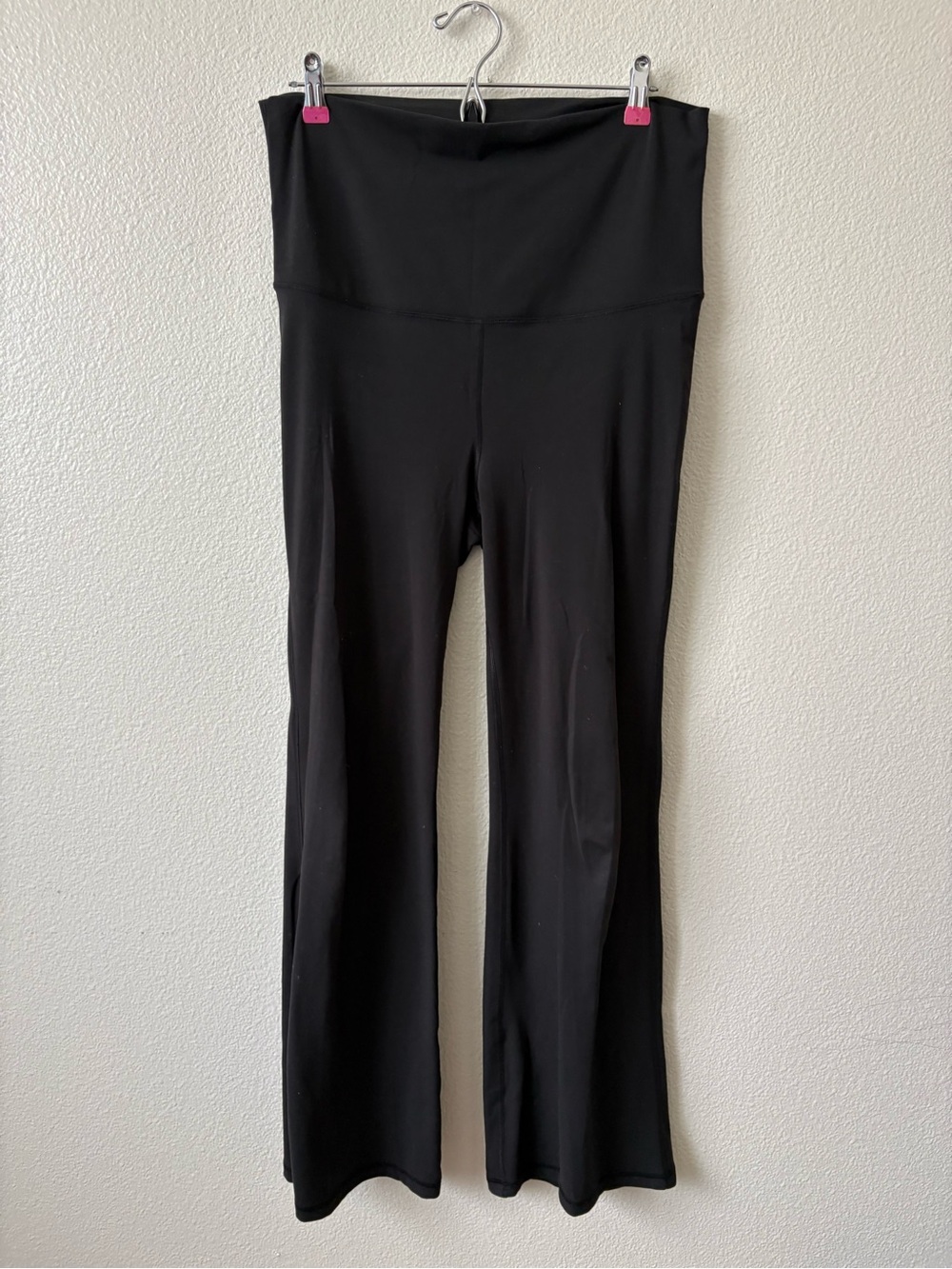 Ingrid & Isabel Black High-Waist Flared Maternity Yoga Pants